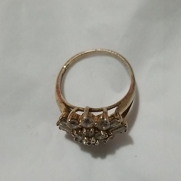 925 Cluster Diamond Ring - Picture 3 of 5
